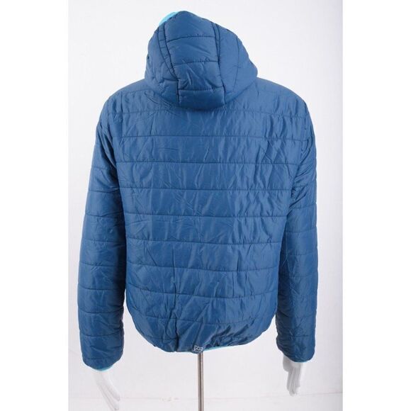 Avalanche Outdoor Supply Co kids Puffer Jacket Coat Blue Hooded Zip Sz 14-16 - Picture 4 of 5